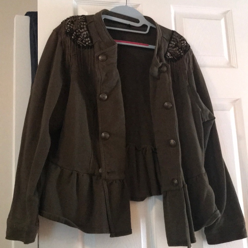 Military hunter green jacket Torrid 2X